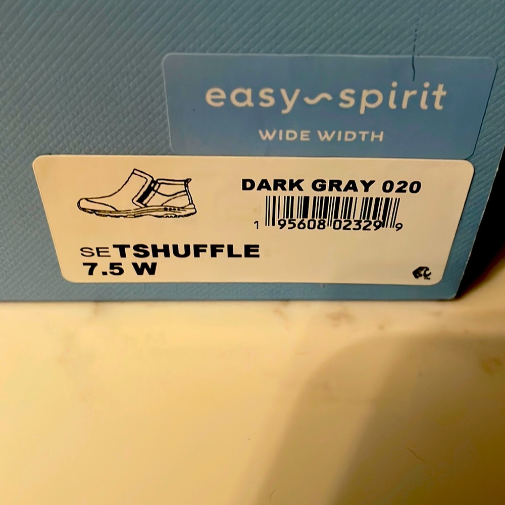 brand new easy spirit wide width t shuffle dark gray